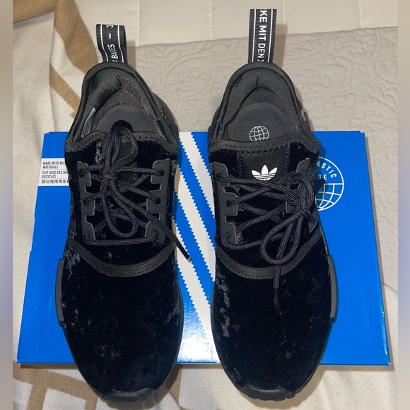 Women’s Adidas nmd_r1 Black Velvet - Picture 3 of 8